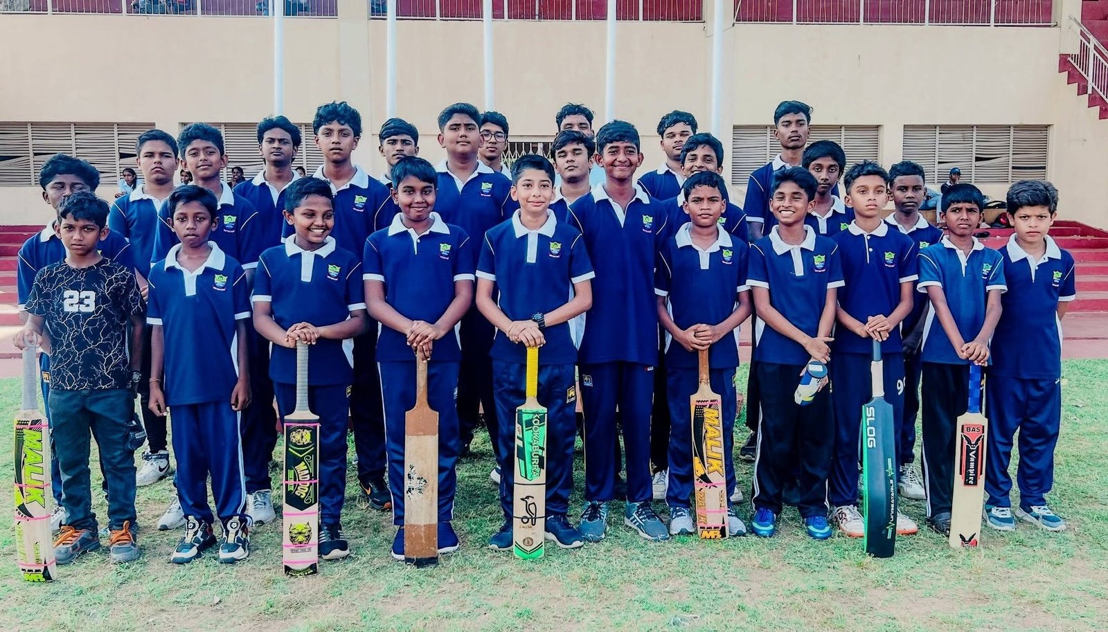 Cricket and field athletics practice at Cambridge International School